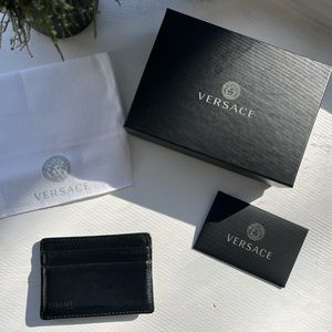 Versace Card Case - 100% Authentic with Authentication Card